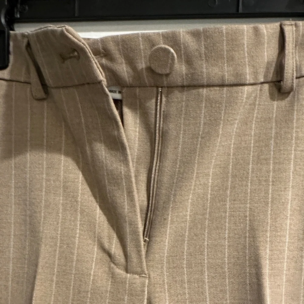 Rachel Zoe Tan Pinstripe Trousers - Picture 3 of 5